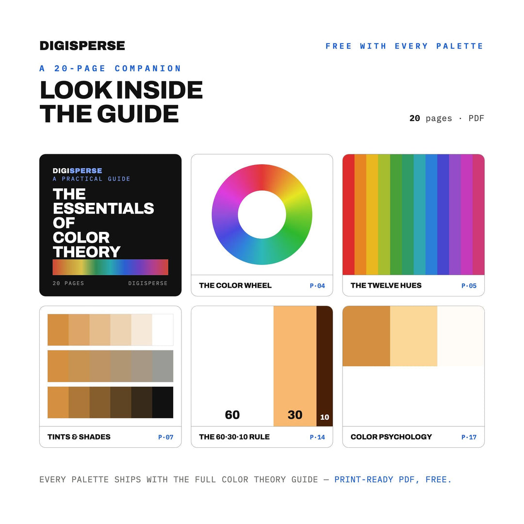 Peach Cobbler Color Palette | 30 Colors | Hex RGB CMYK | Color Guide | Procreate Swatches + ASE | Digital Download