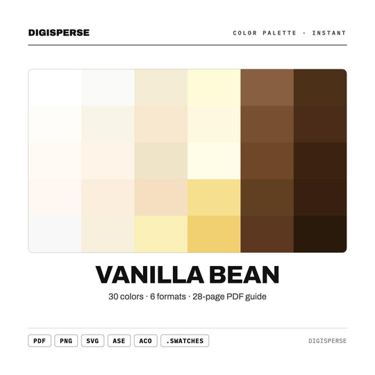 Vanilla Bean color palette — main preview