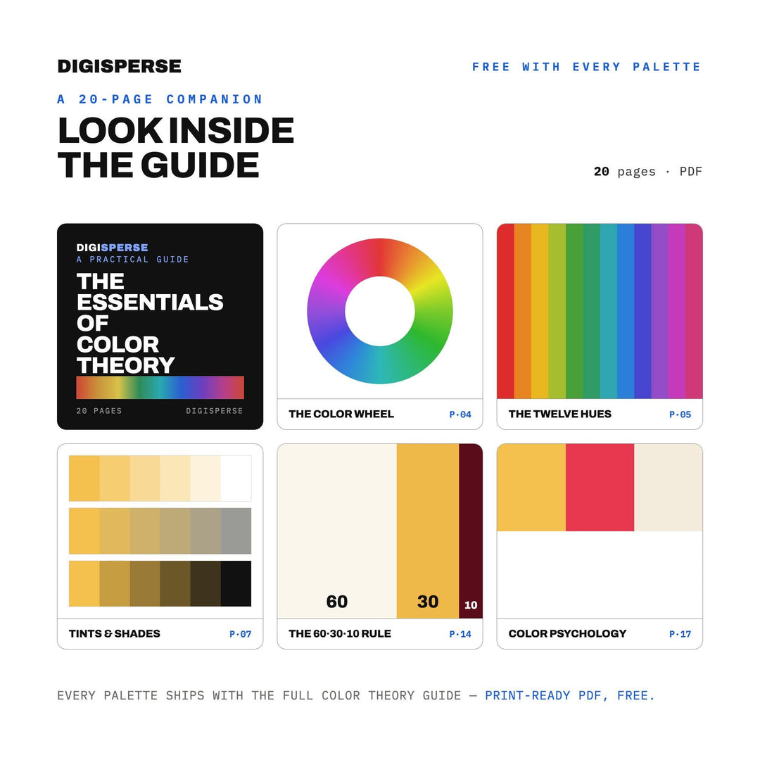 Cherry Red & Butter Yellow Color Palette | 30 Colors | Hex RGB CMYK | Color Guide | Procreate Swatches + ASE | Digital Download