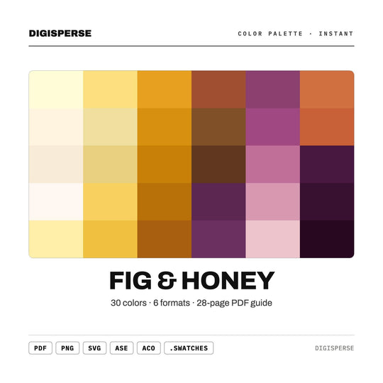 Fig & Honey color palette — main preview