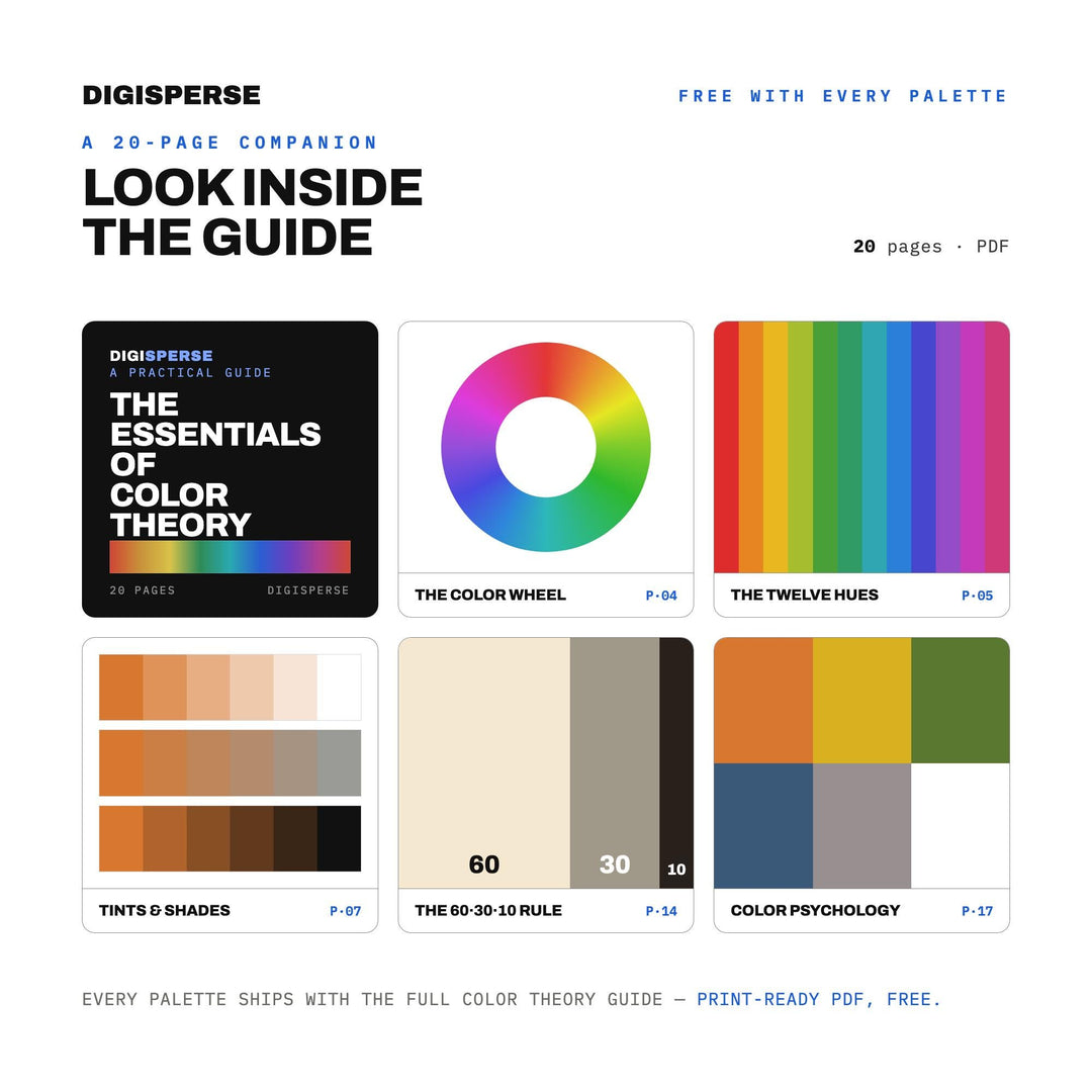 Roadside Peach Stand Color Palette | 30 Colors, Hex, RGB, CMYK (Digital Download)
