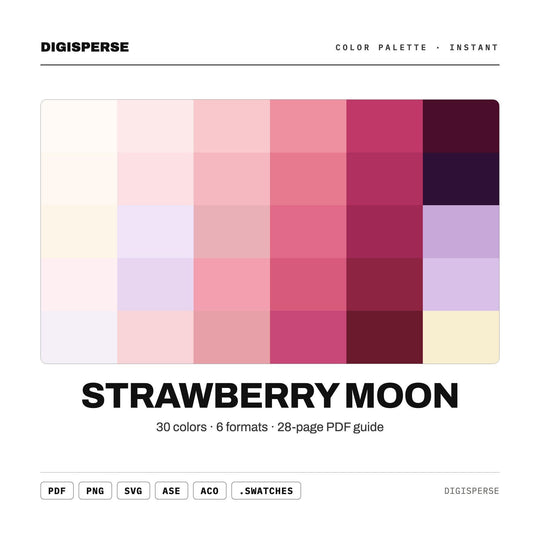 Strawberry Moon color palette — main preview