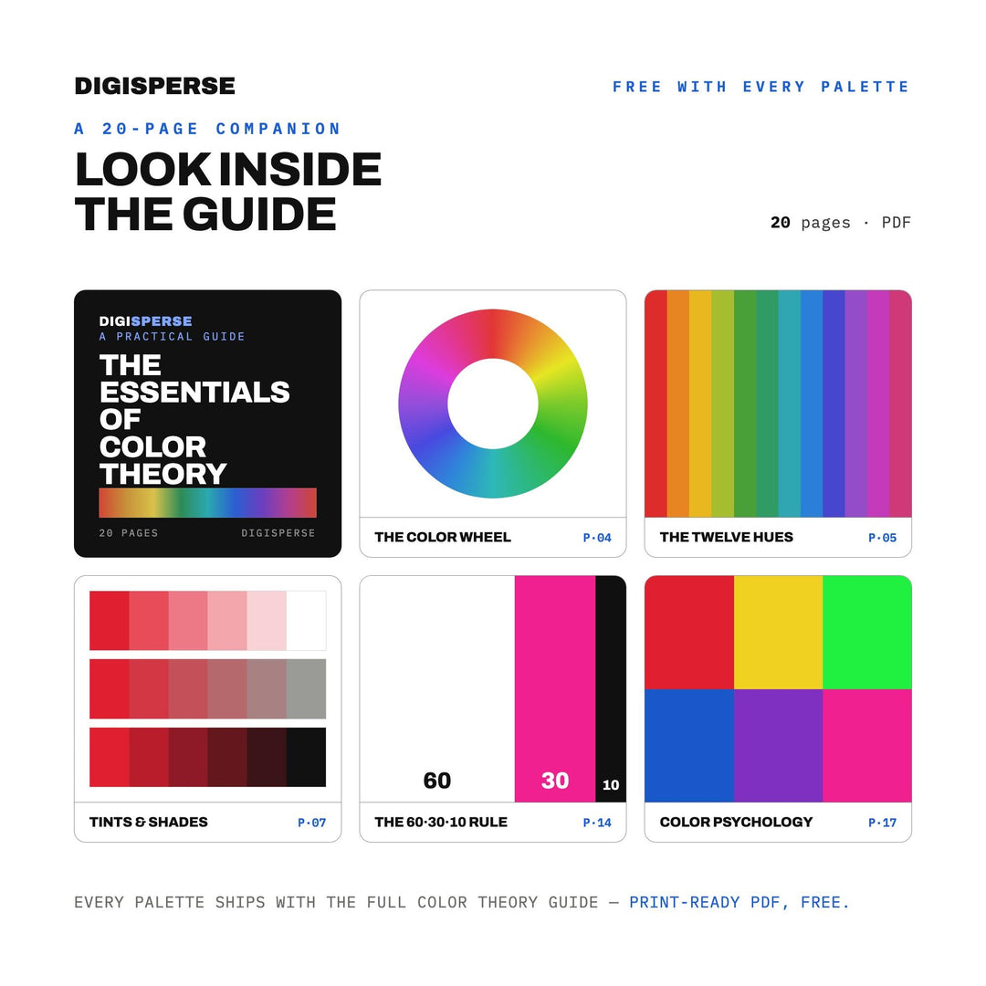 Carnival Ride Lights Color Palette | 30 Procreate Swatches, ASE (Digital Download)