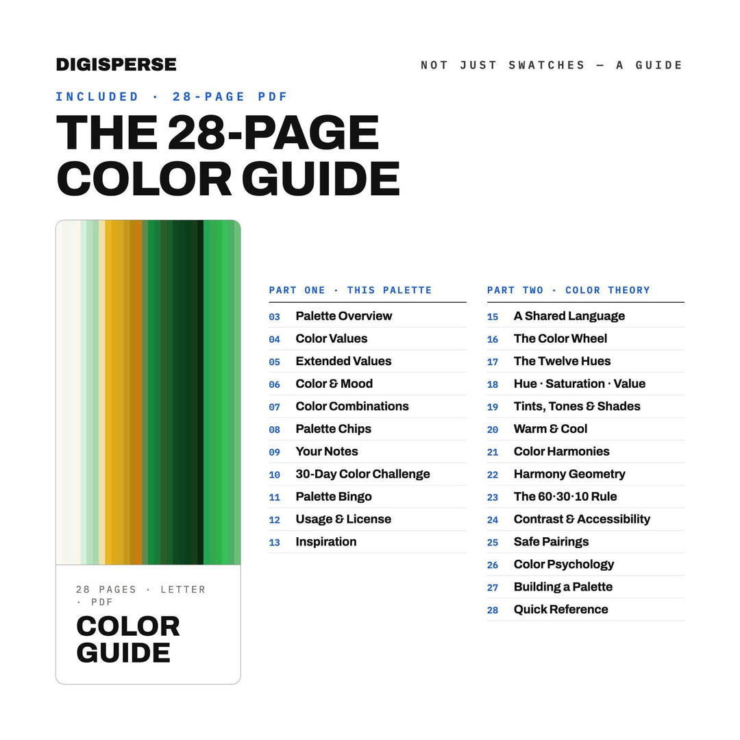 St Patricks Day Green Color Palette | 30 Procreate Swatches, ASE (Digital Download)