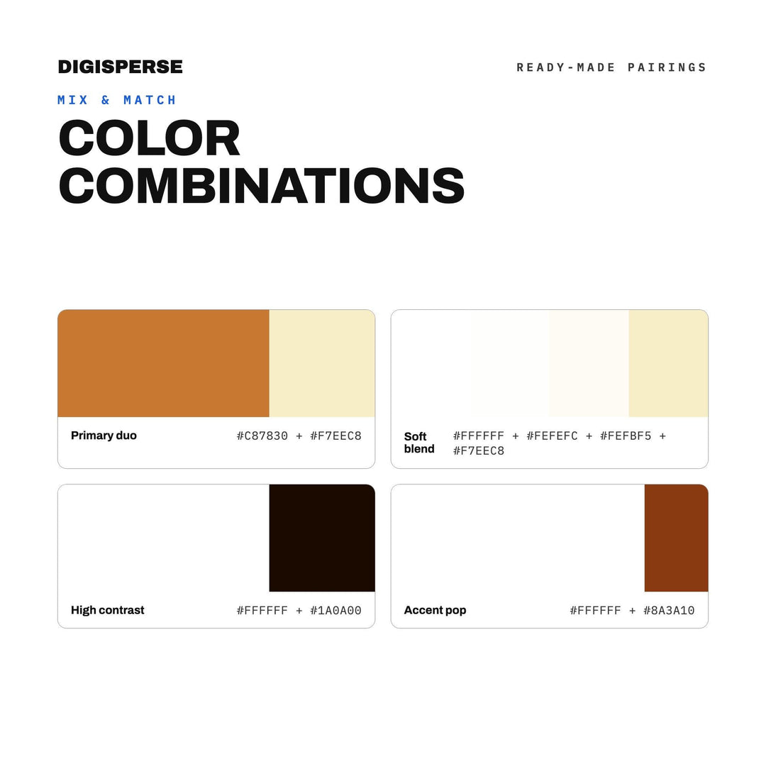 Warm Spiced Color Palette for Autumn Baking Art and Cozy Kitchen Branding, 30 Pumpkin Spice Hues, Procreate Swatches