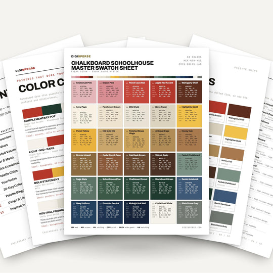 Chalkboard Schoolhouse color palette — main preview