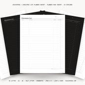 Christmas List Planner Insert – Printable PDF in 6 Sizes, Light & Dark