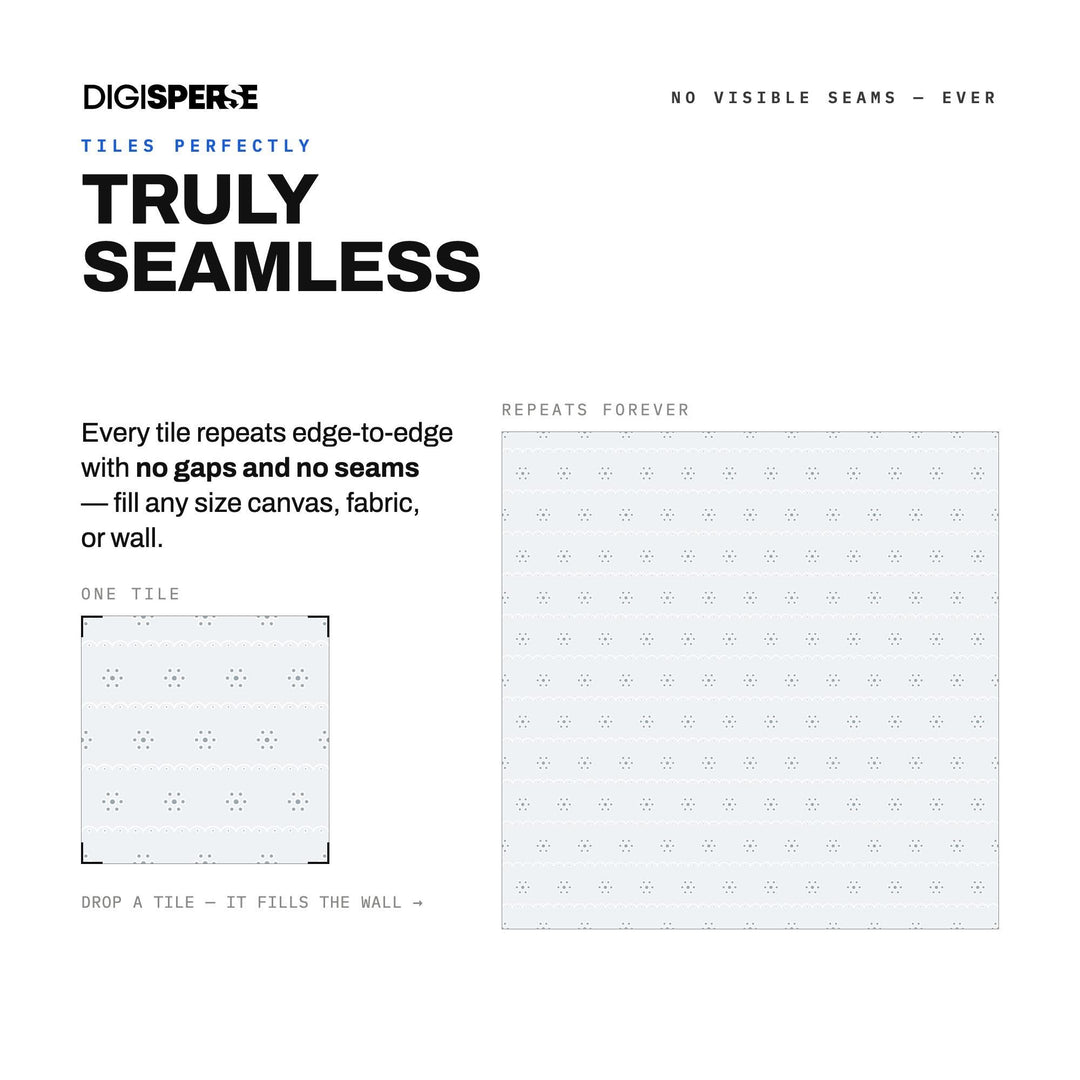 White Silver Eyelet seamless pattern set — preview image 4 of 8
