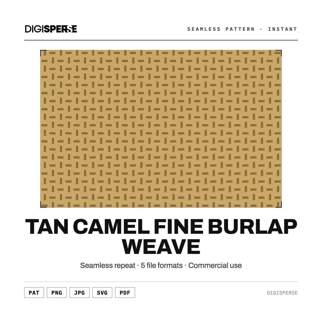 Surface Pattern Design | Tan Camel Fine Burlap Weave | Digital Paper Fabric Wallpaper