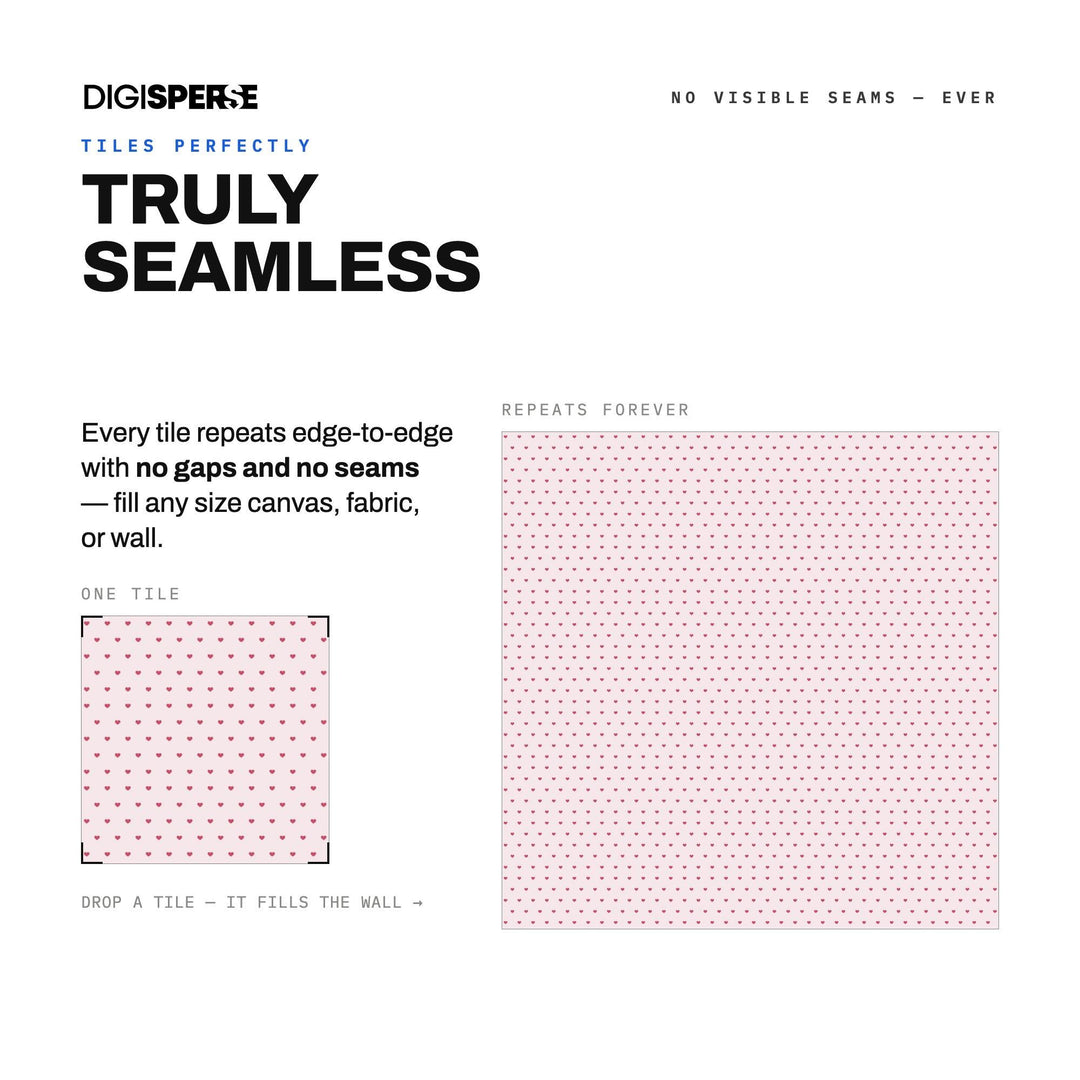 Seamless Digital Paper | Linen Raspberry Small Hearts | Fabric Wallpaper | PNG SVG PDF