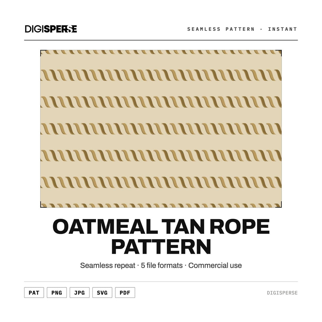 Digital Scrapbook Paper | Oatmeal Tan Rope Pattern | Fabric Wallpaper | PNG SVG PDF
