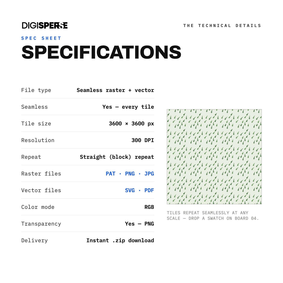 Seamless Digital Paper | Cream Fern Fern Repeat | Fabric Wallpaper | PNG SVG PDF