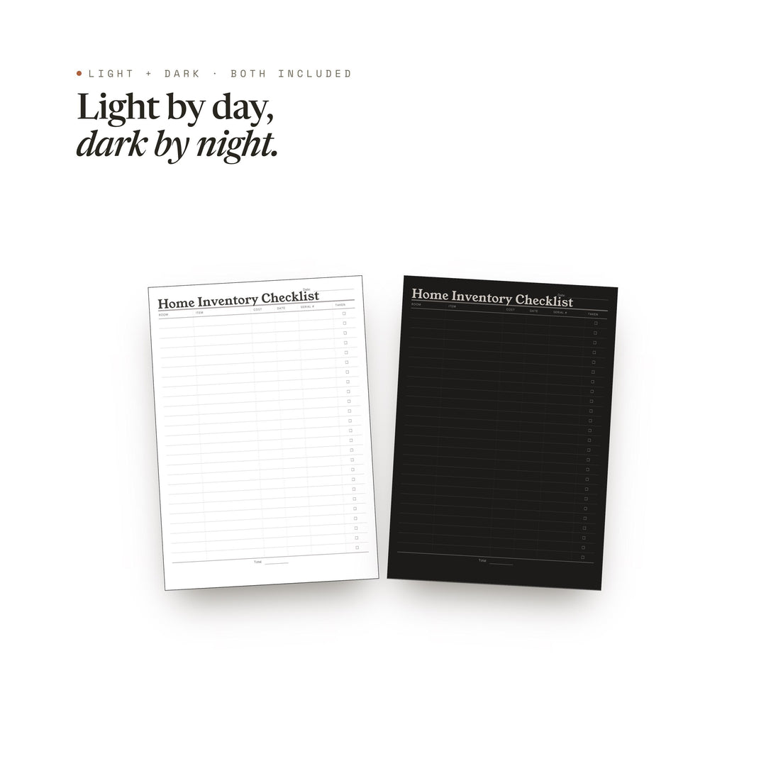 Life Admin Printable | Home Inventory Checklist | GoodNotes + iPad PDF | Instant Download