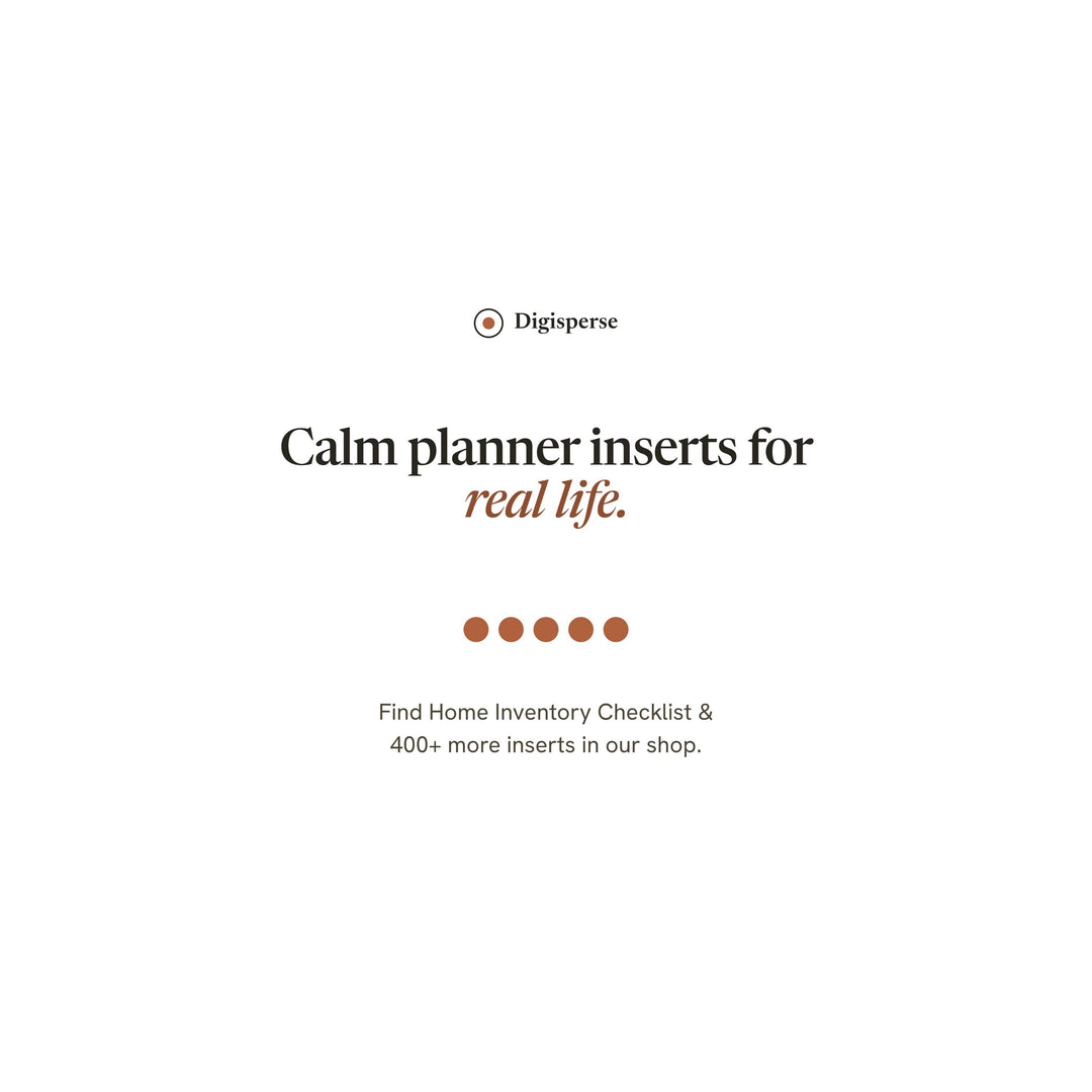 Life Admin Printable | Home Inventory Checklist | GoodNotes + iPad PDF | Instant Download