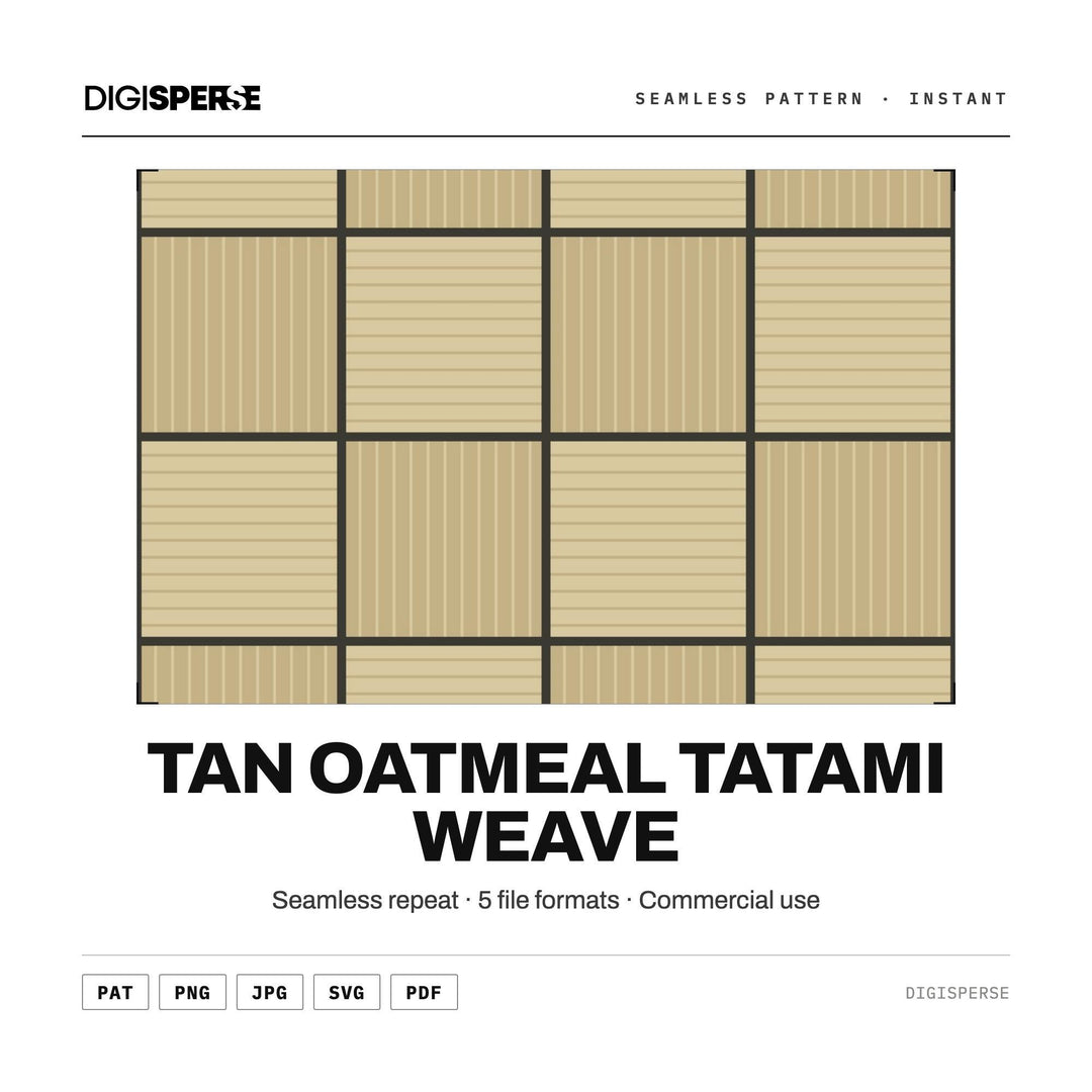 Surface Pattern Design | Tan Oatmeal Tatami Weave | Digital Paper Fabric Wallpaper