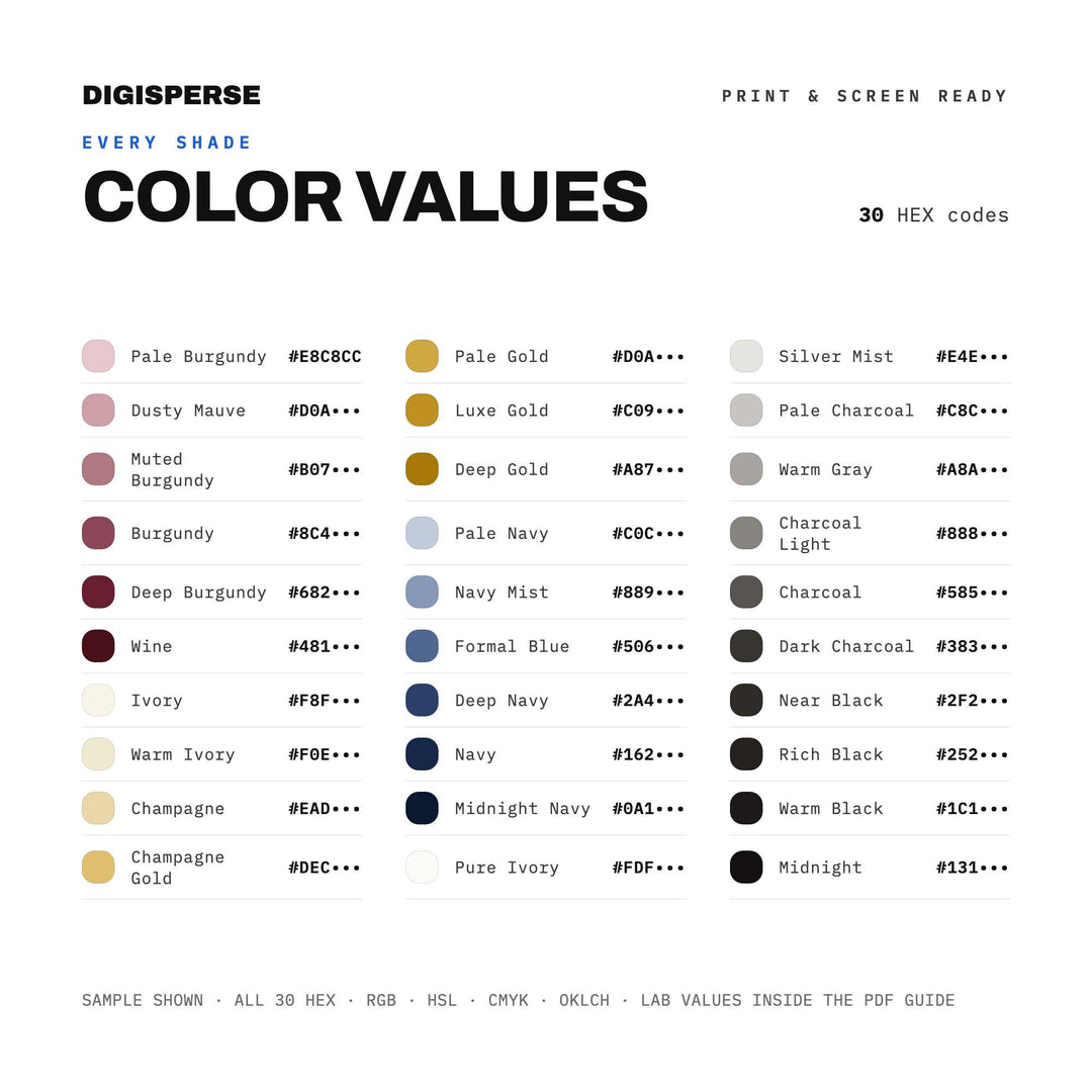 Liberty Luxe color palette — preview image 3 of 20