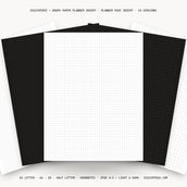 Graph Paper Planner Insert – Printable PDF in 6 Sizes, Light & Dark