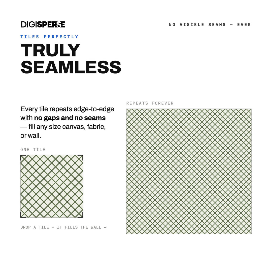 Forest Moss Trellis seamless pattern set — preview image 4 of 8