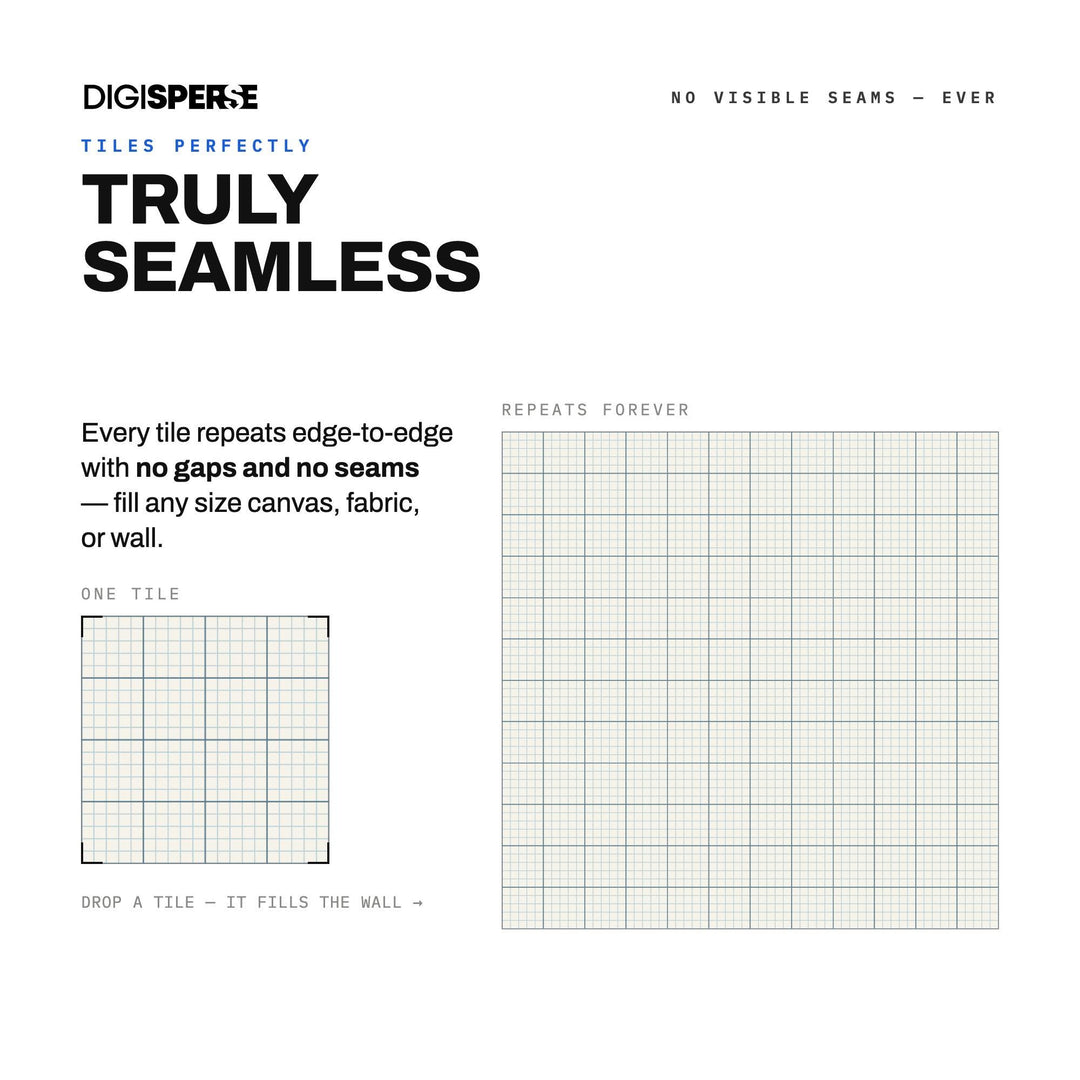 Ivory Powder Blue Graph Check seamless pattern set — preview image 4 of 8