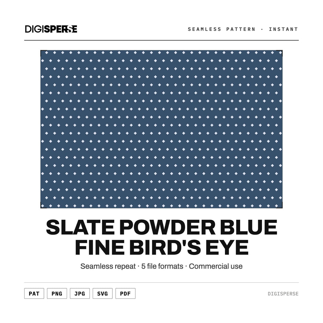 Surface Pattern Design | Slate Powder Blue Fine Bird's Eye | Digital Paper Fabric Wallpaper