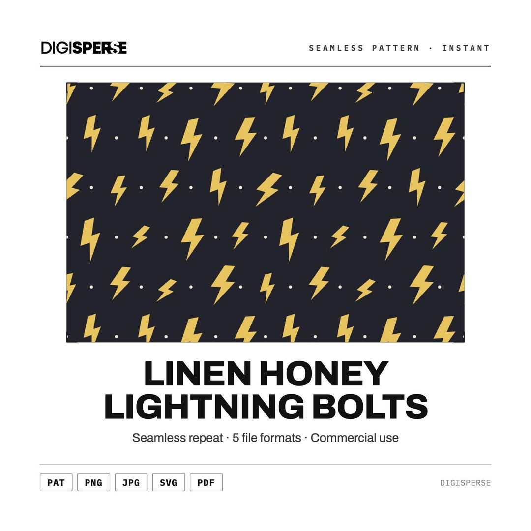 Digital Scrapbook Paper | Linen Honey Lightning Bolts | Fabric Wallpaper | PNG SVG PDF