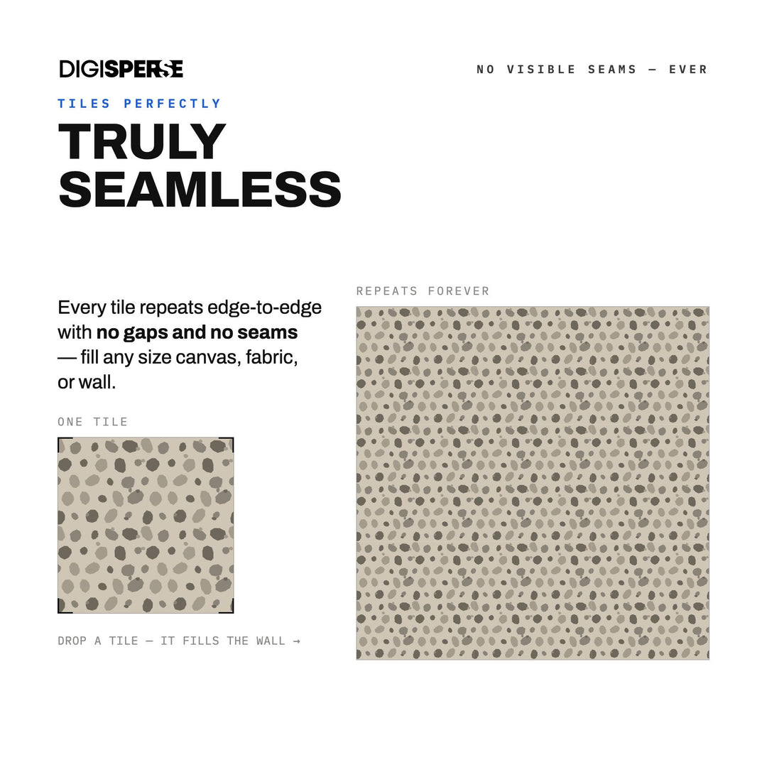 Seamless Digital Paper | Greige Taupe Rugged River Pebbles | Fabric Wallpaper