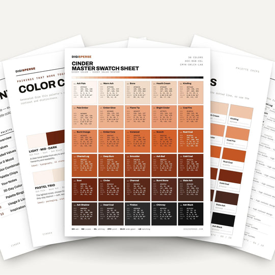 Cinder color palette — main preview