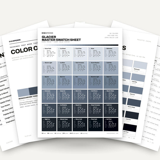 Glacier color palette — main preview