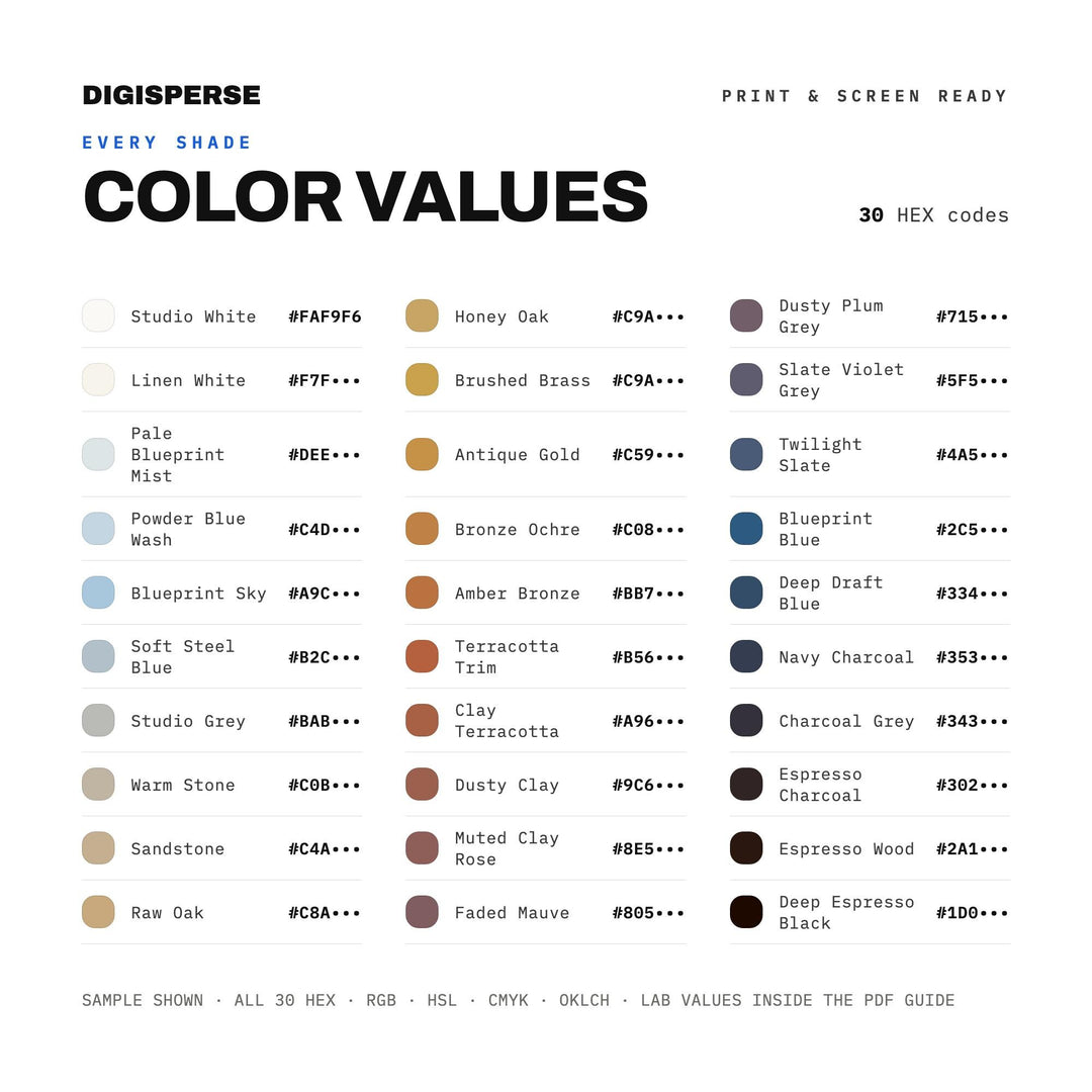 Modern Architect's Studio color palette — preview image 3 of 20