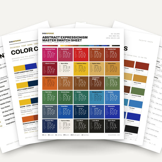 Abstract Expressionism color palette — main preview