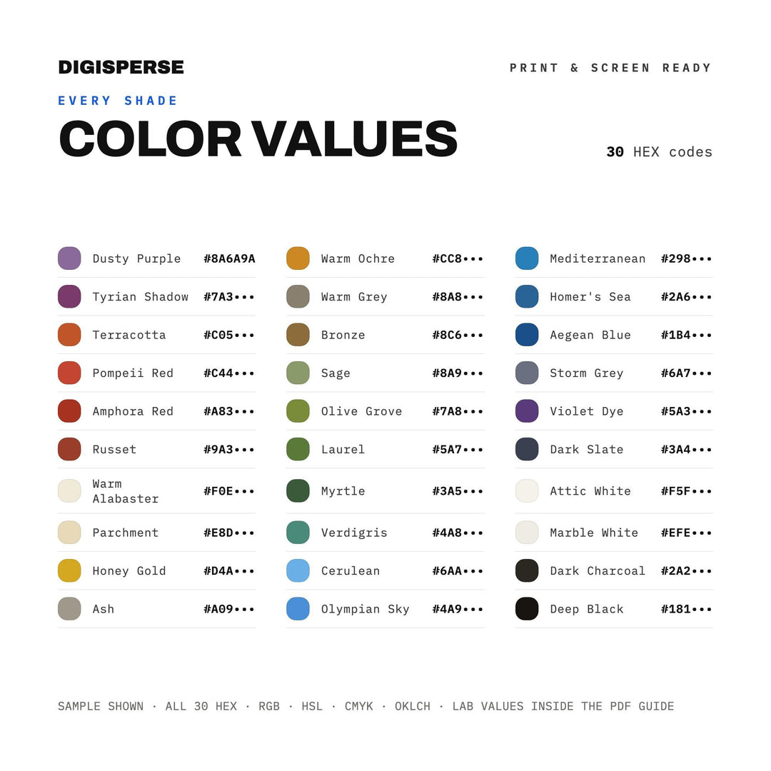 Ancient Greece color palette — preview image 3 of 20