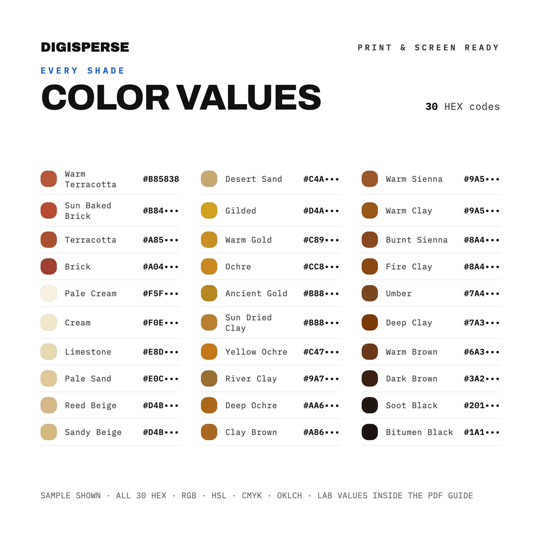 Sumerian Clay color palette — preview image 3 of 20