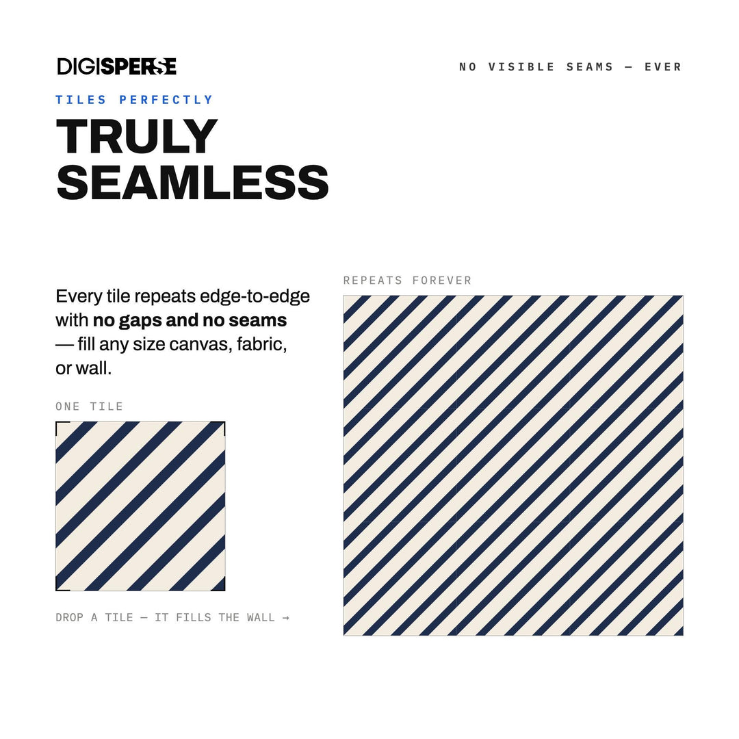 Seamless Pattern | Navy Linen Diagonal Stripe | Digital Paper Fabric Wallpaper
