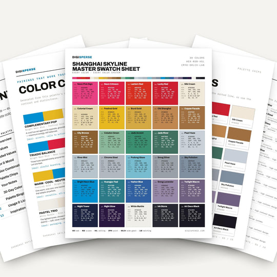 Shanghai Skyline color palette — main preview
