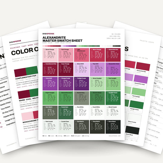 Alexandrite color palette — main preview