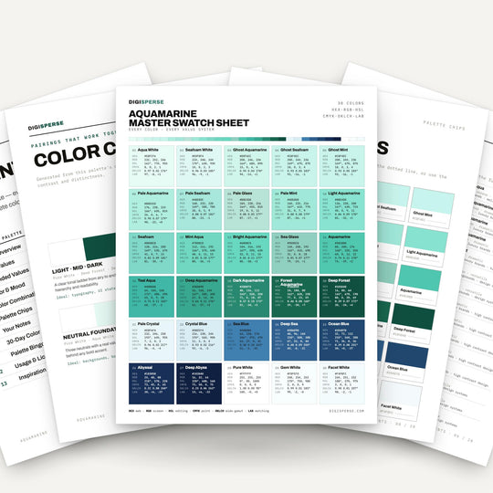 Aquamarine color palette — main preview