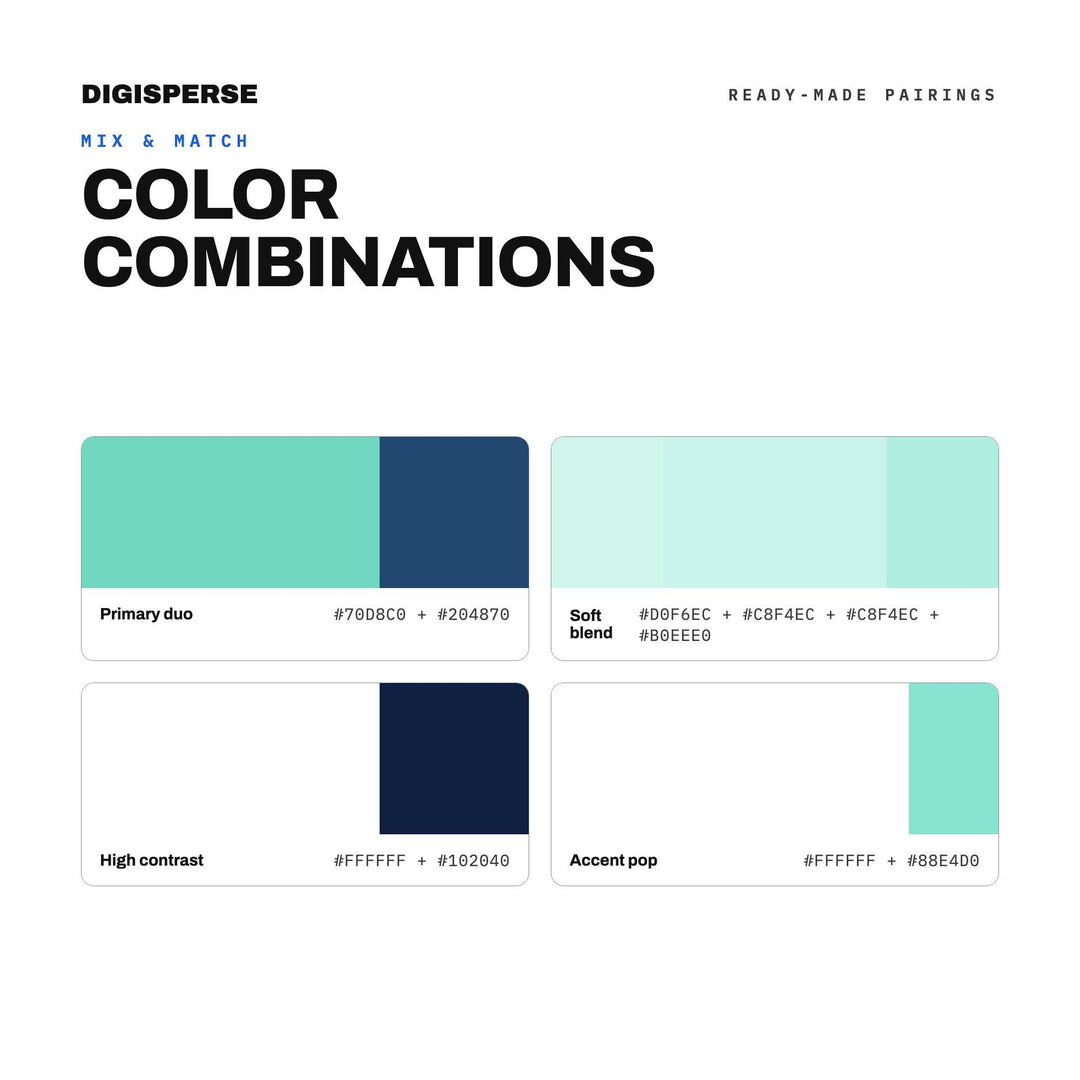 Aquamarine color palette — preview image 2 of 20