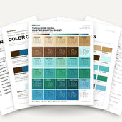 Turquoise Mesa Color Palette – 30 Hex Codes + Procreate Swatches