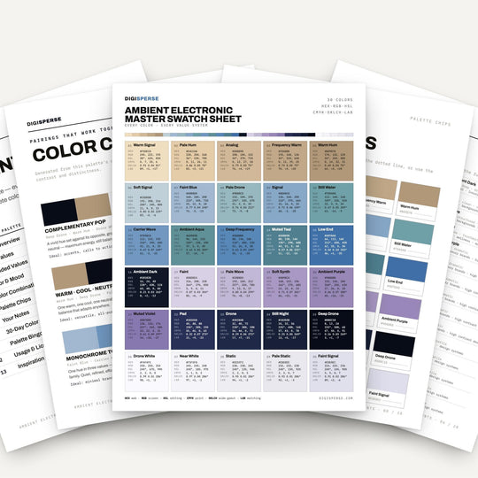Ambient Electronic color palette — main preview