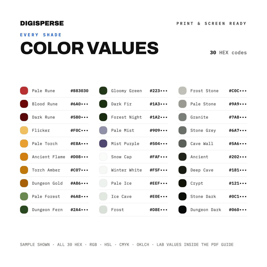 Dungeon Synth color palette — preview image 3 of 20