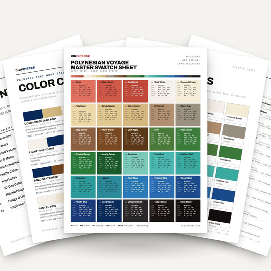 Polynesian Voyage color palette — main preview