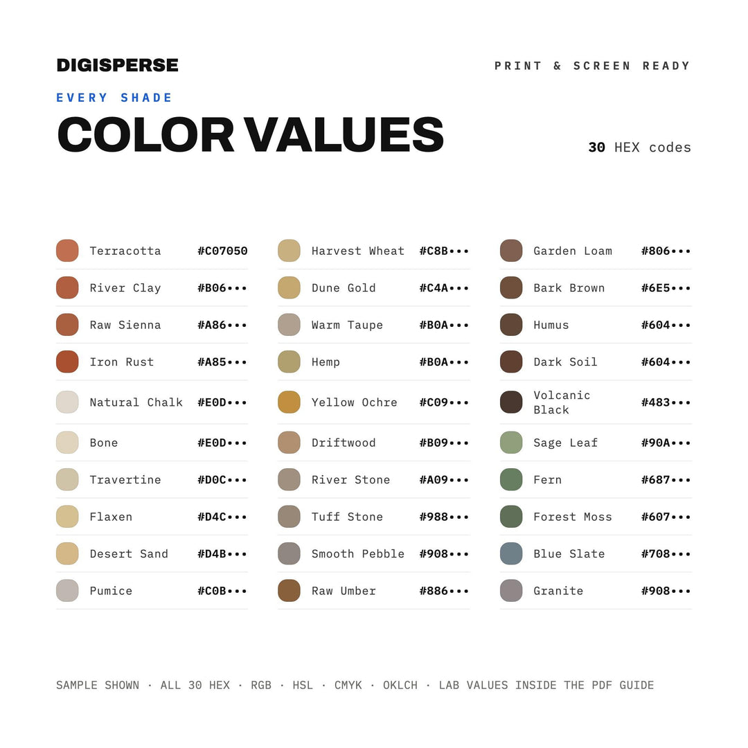 Earth Naturals color palette — preview image 3 of 20