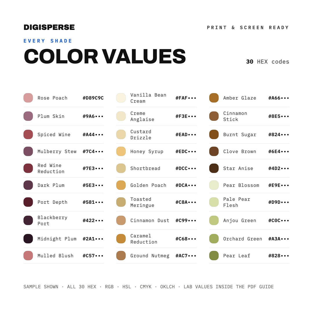 Poached Pear color palette — preview image 3 of 20