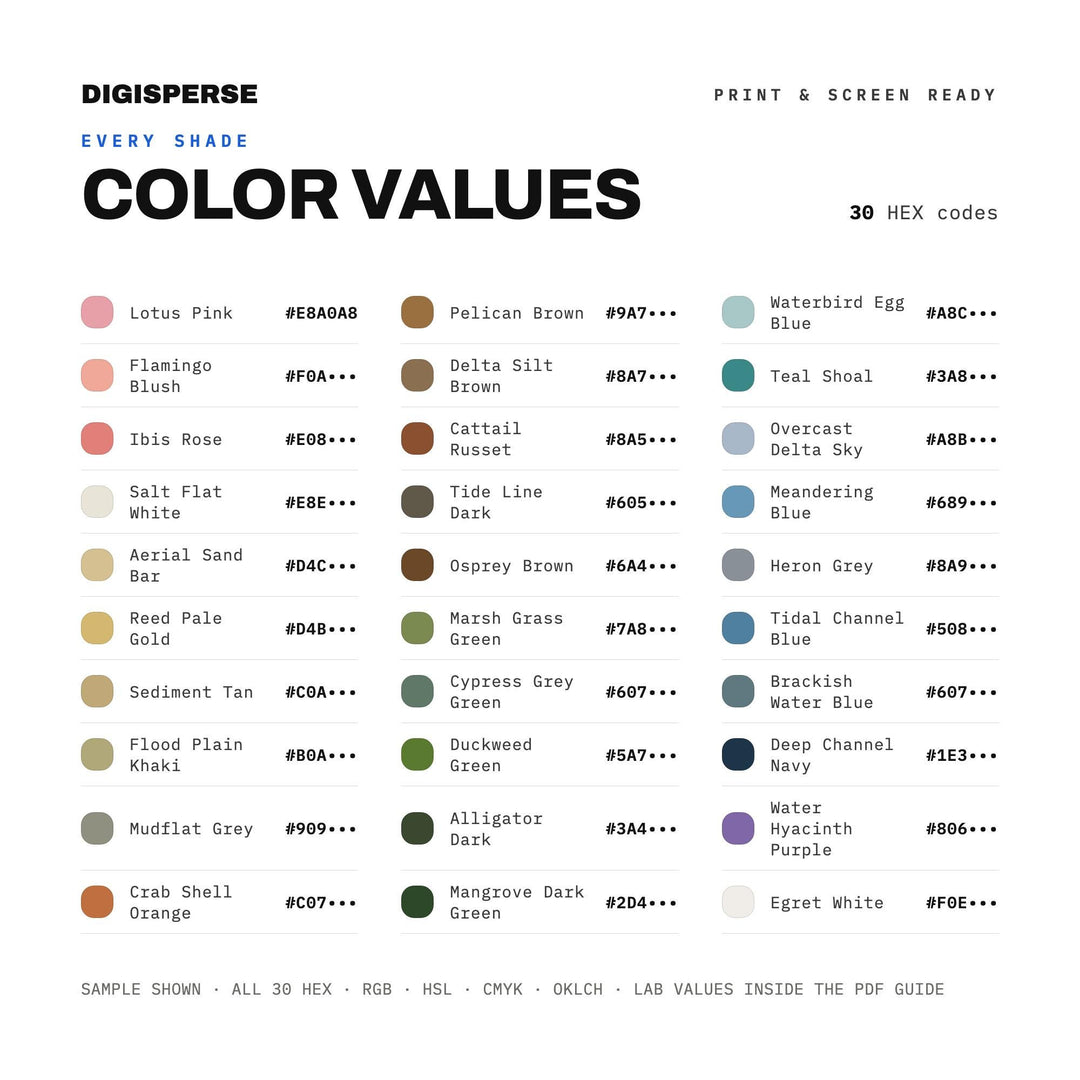 River Delta Birds Eye color palette — preview image 3 of 20