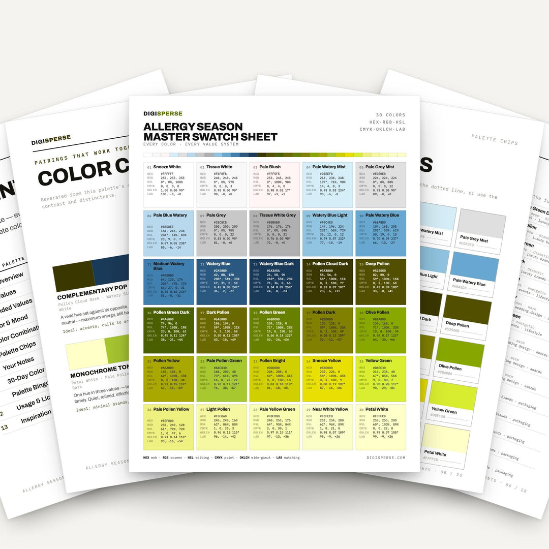 Allergy Season color palette — main preview