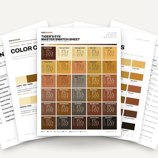 Tiger's Eye color palette — main preview