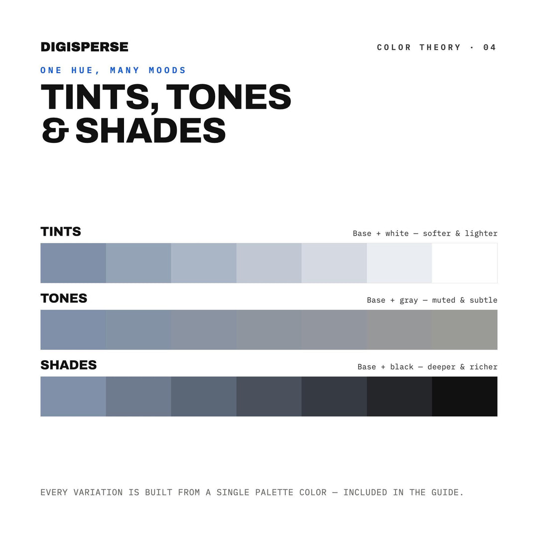 Calm Tech Color Palette for UI UX Design and Modern App Branding, 30 Ambient Interface Hues, Procreate Swatches, Hex Codes