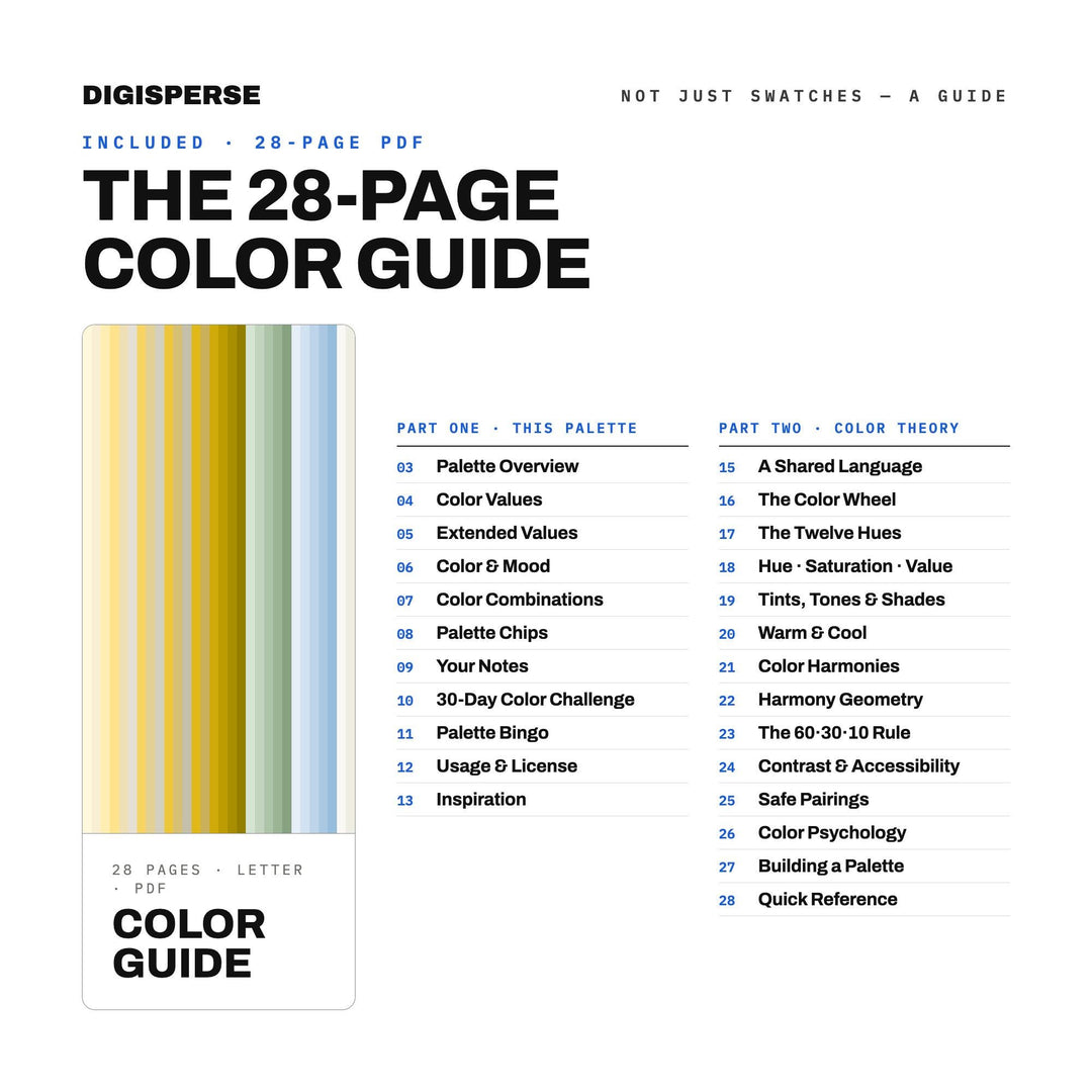 Golden Hour Color Palette for Dreamy Photography Branding and Warm Wall Art, 30 Afternoon Haze Hues, Procreate Swatches, Hex