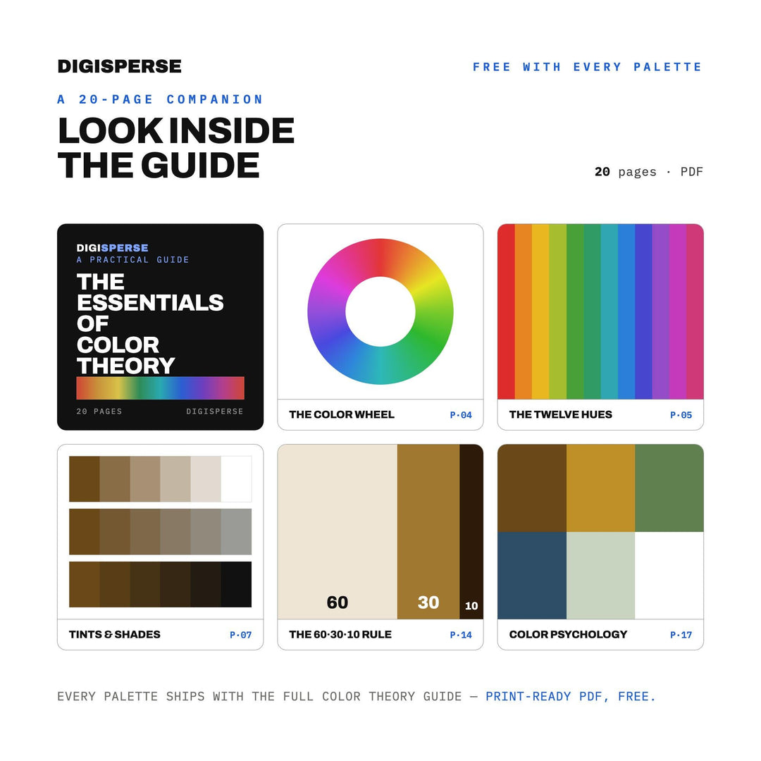 American Folk Revival Color Palette | 30 Warm Rustic Tones (Digital Download) color palette — preview image 6 of 20