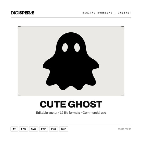 Ghost vector graphic set — main preview